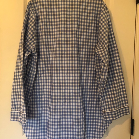 NWOT WOMENS P. JAMAS GINGHAM NIGHT SHIRT, LARGE - Picture 4 of 5